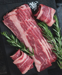 Grain-Fed Beef Bacon - $22.00/Lb
